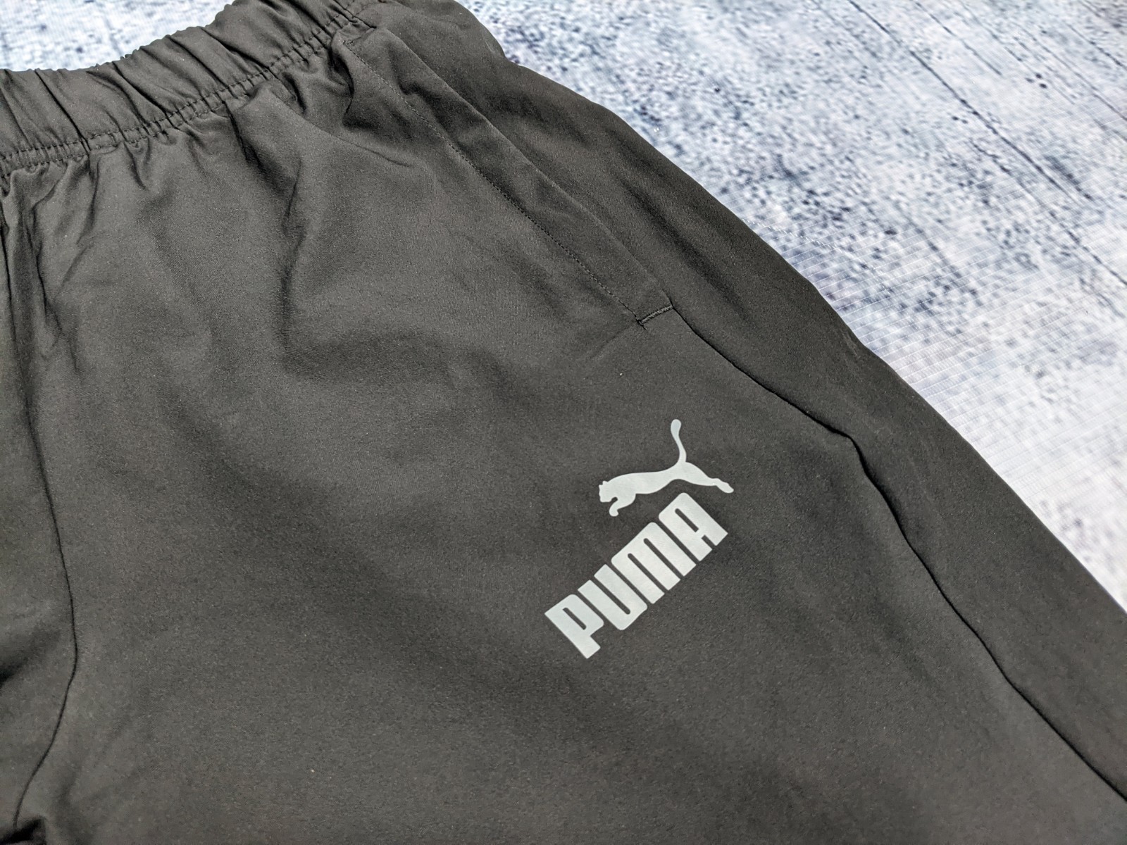 Quần Dài Chính Hãng - Puma Woven Logo/Text Pants 'Black' - 853934-01