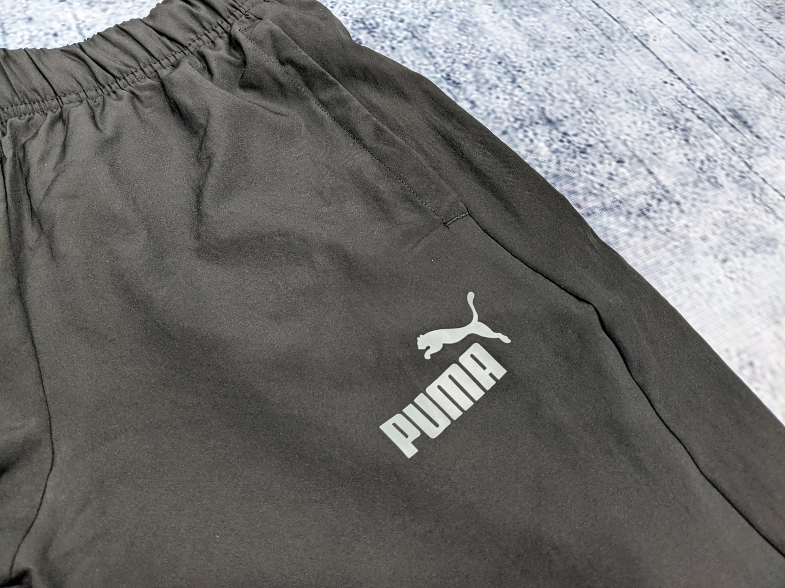 Quần Dài Chính Hãng - Puma Woven Logo/Text Pants 'Black' - 853934-01