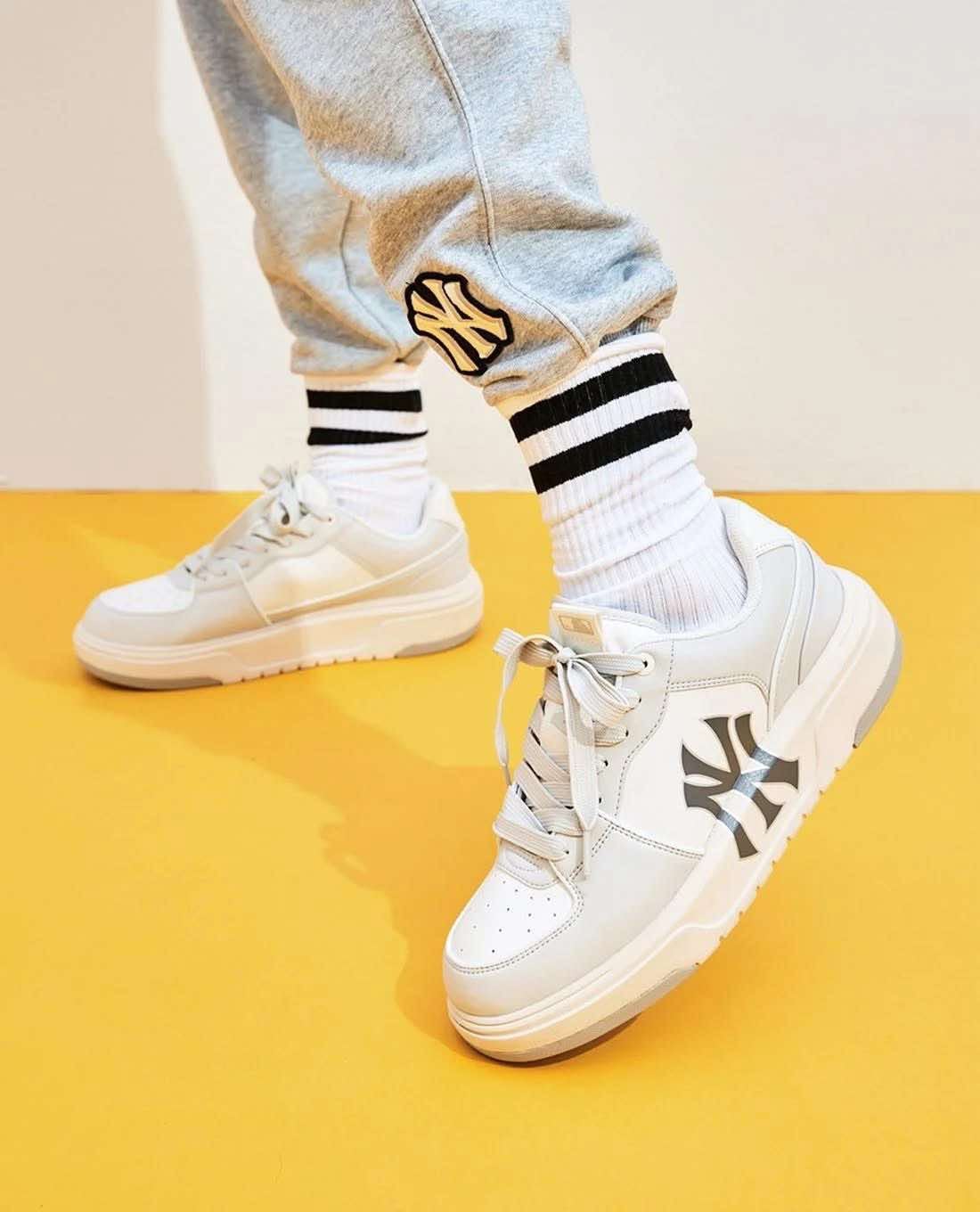Giày Casual Chính Hãng - MLB Liner Basic New York Yankees 'Grey' - 3ASXCLB3N-50CRS