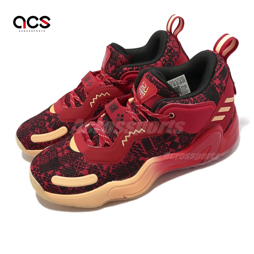 Giày Bóng Rổ Chính Hãng Adidas D.O.N. Issue 3 GCA CNY Donovan Mitchell Red - GY0328