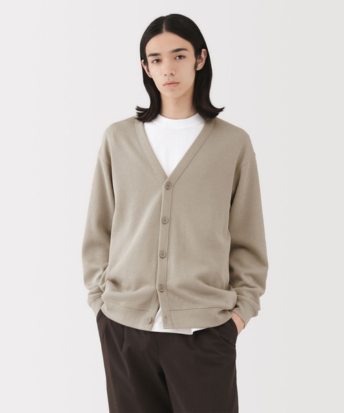 Áo Nam Chính hãng - Muji M's Double knitted V neck 