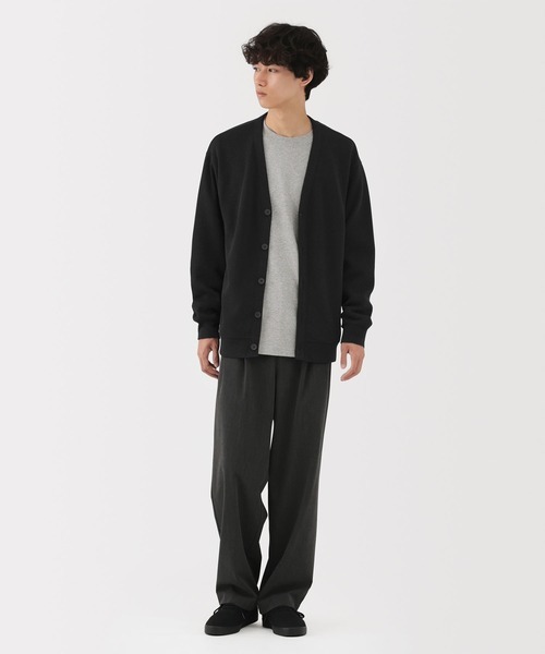 Áo Nam Chính hãng - Muji M's Double knitted V neck 