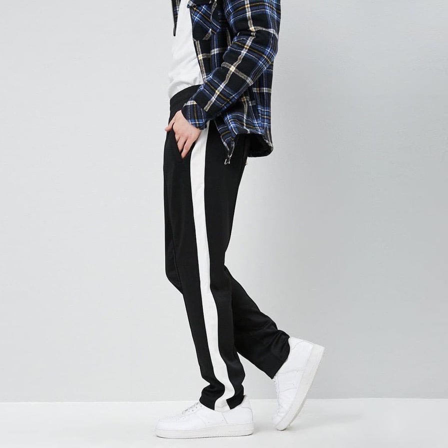 Quần Dài Nam Forever 21 Men Pants 'Black/White'