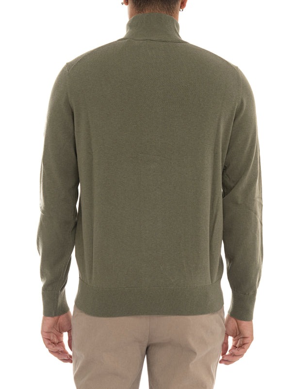Áo Khoác Chính Hãng - Hugo Boss Zip-up Jacket In Cotton With Logo Badge 