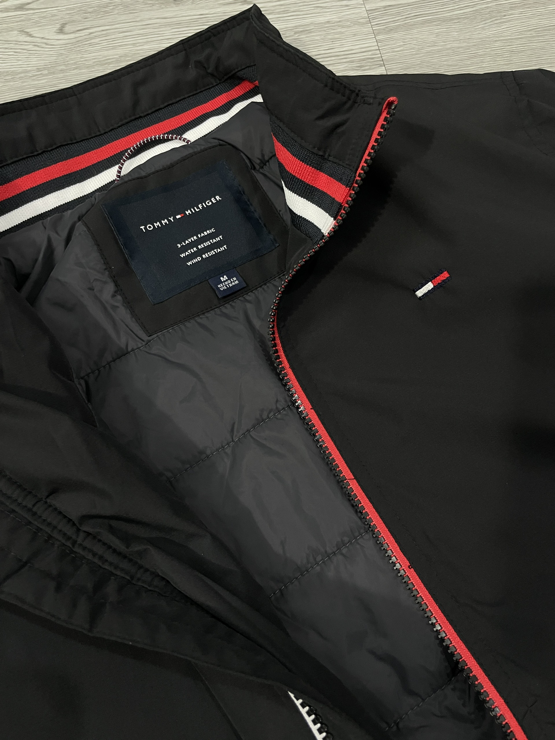 Áo Khoác Chính Hãng - Tommy Hilfiger Zip Basic Casual Bomber Jacket 'Black' - DM0DM01383