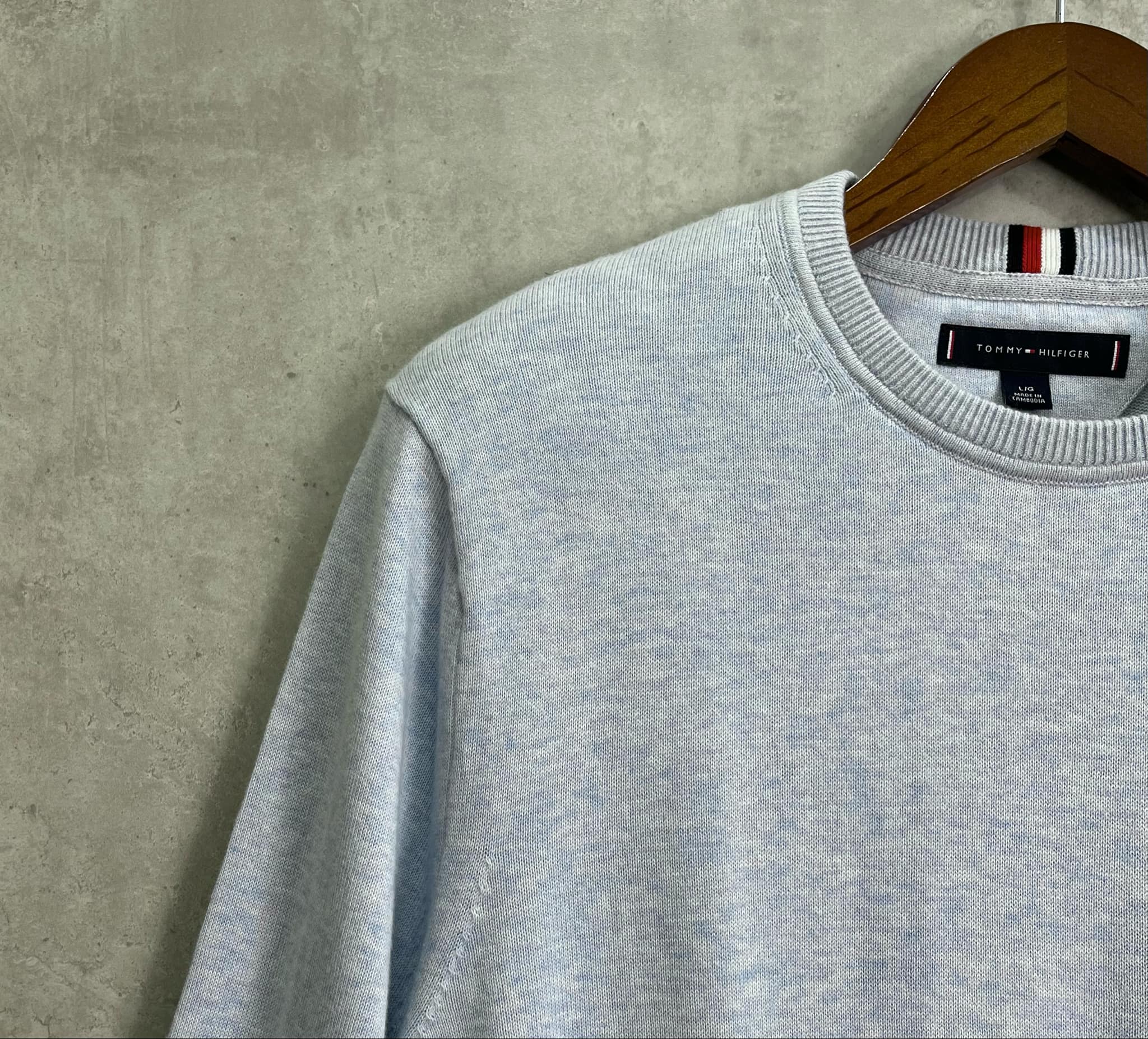 Áo Sweater Chính Hãng - Áo Len Tommy Hilfiger 'Sky Blue' - 78J8320-423