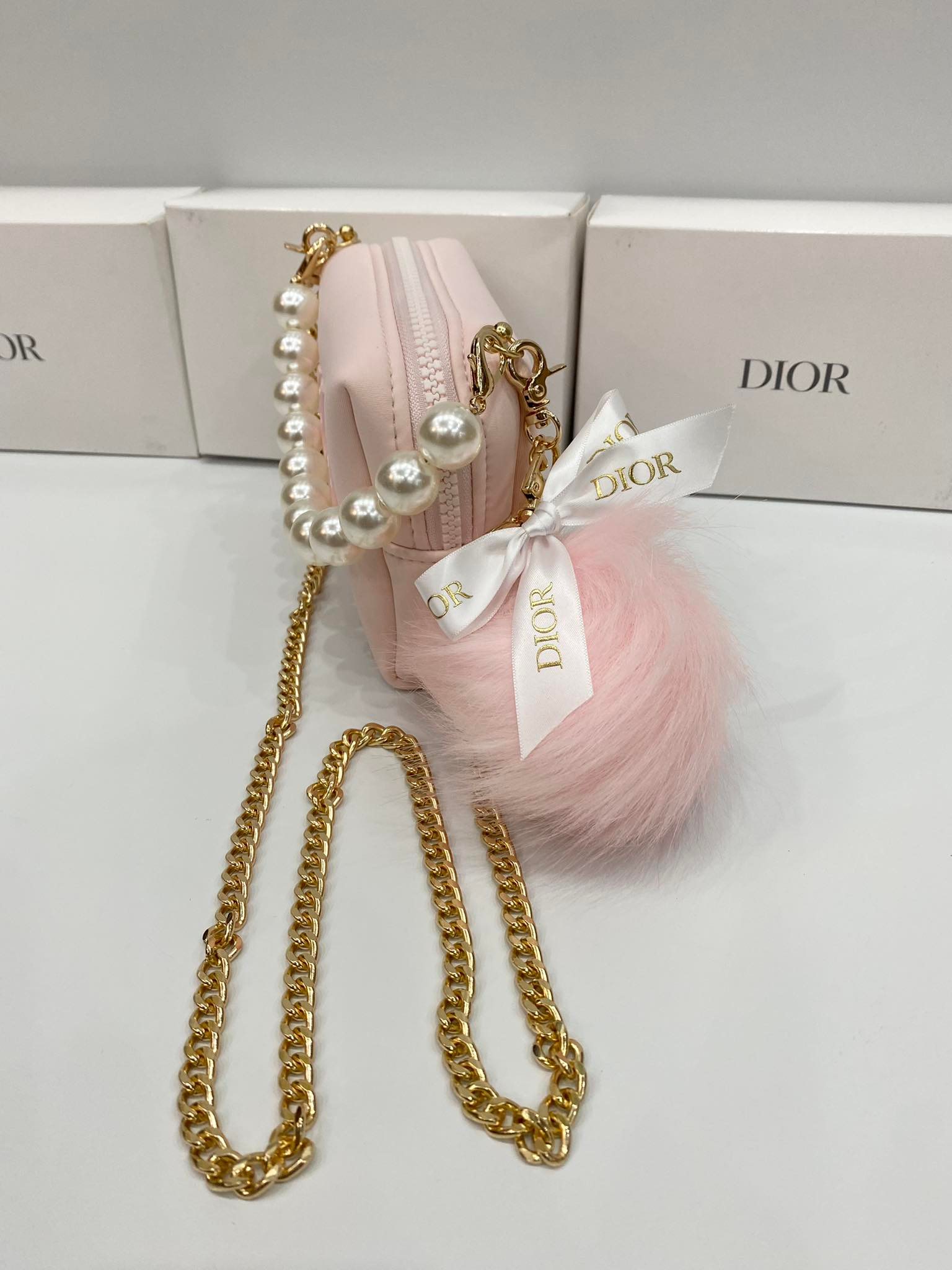 Túi Hàng Hiệu Dior Vip Gift Beauty Vanity Case Pink - C40000651