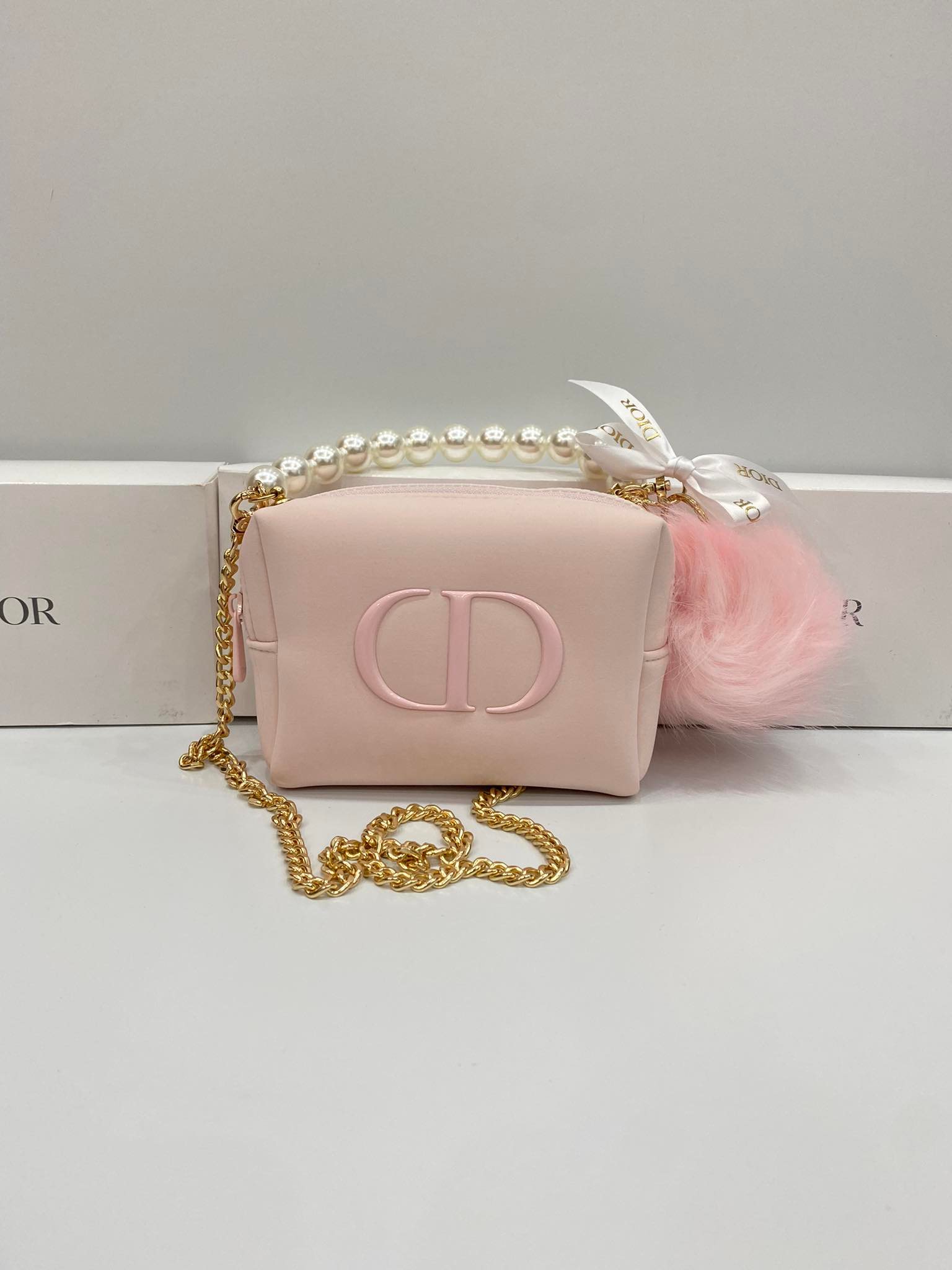 Túi Hàng Hiệu Dior Vip Gift Beauty Vanity Case Pink - C40000651