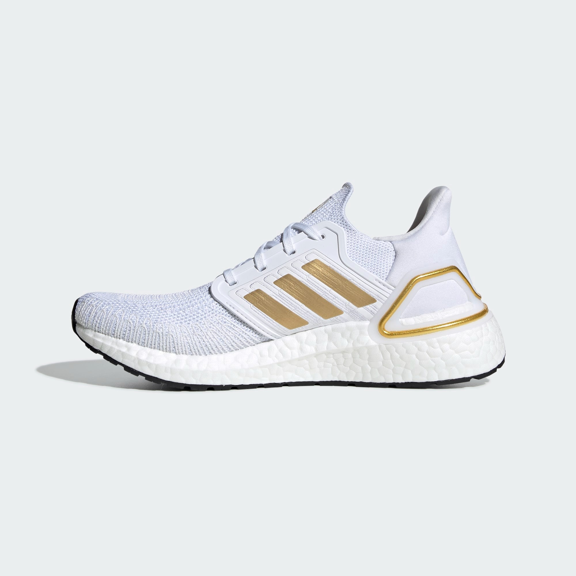 Giày Chạy bộ Ultraboost 20 - White/Gold - EG0727 Quyetsneaker