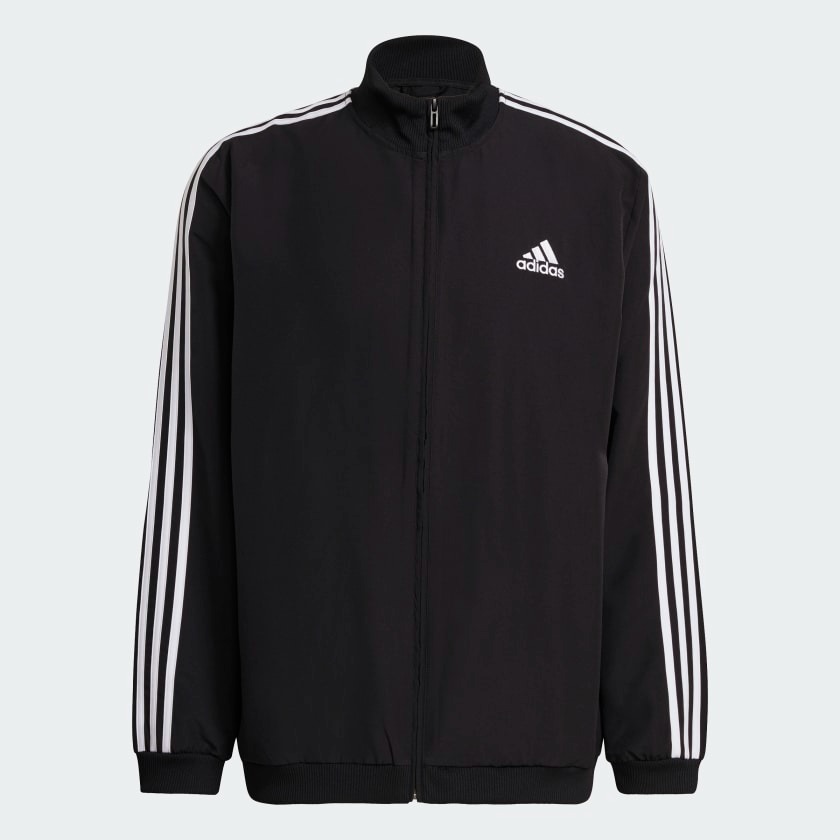 Bộ Thể Thao Nam Chính hãng - Bộ Gió Aeroready Essentials Regular-Fit 3-Stripes Track Suit ''Black'' - GK9950