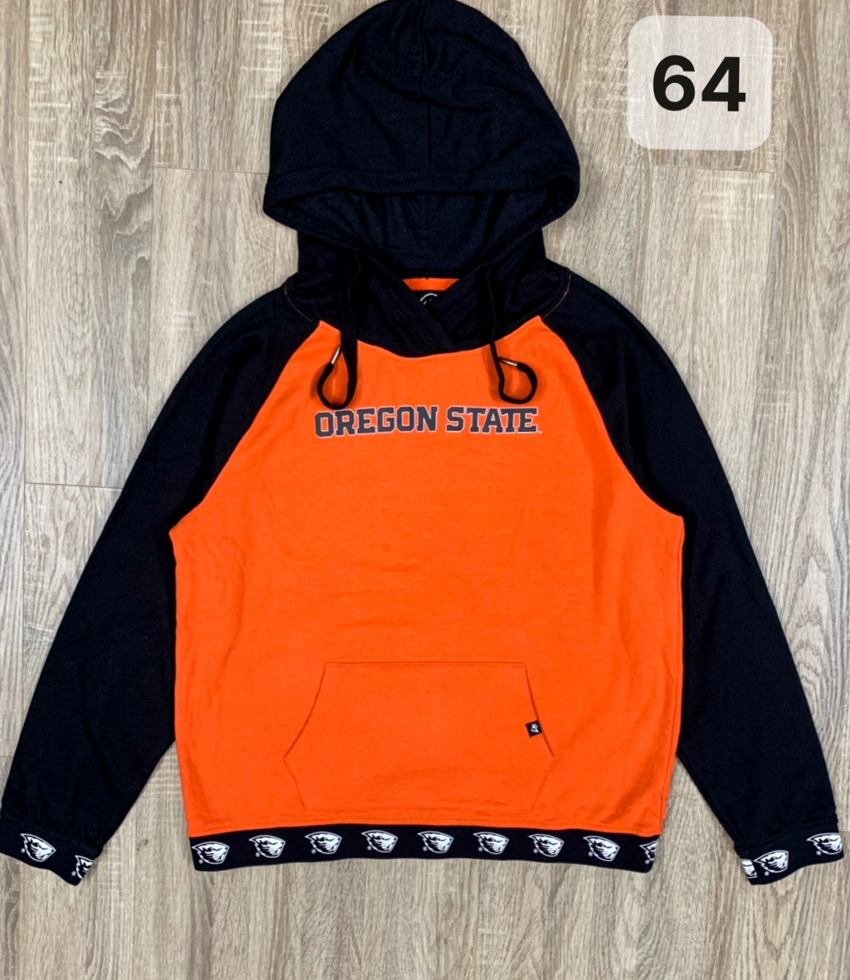 Áo Hoodie - MLB47 Unisex Basic Hoodie 'Orange/Black' - HD64