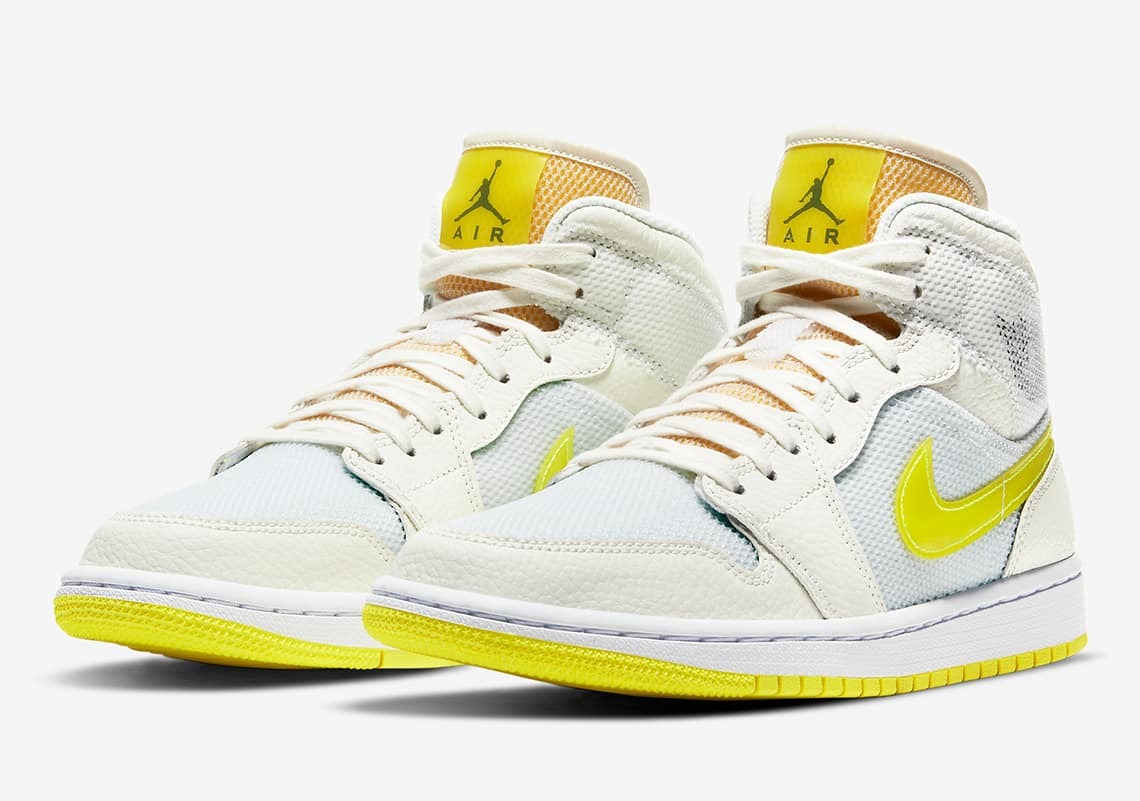 Giày Casual Chính Hãng - Nike Wmns Air Jordan 1 Mid SE 'Voltage Yellow' - DB2822-107