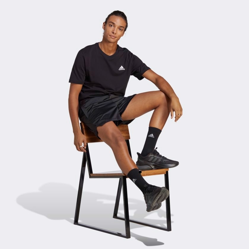 Áo Thể Thao Hè - Adidas Single Jersey Essentials ''Black'' -  IC9282