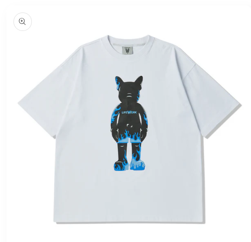 ÁO THỂ THAO HÈ - LifeWork Flame Figure Short-Sleeved White - LW232TS418-01