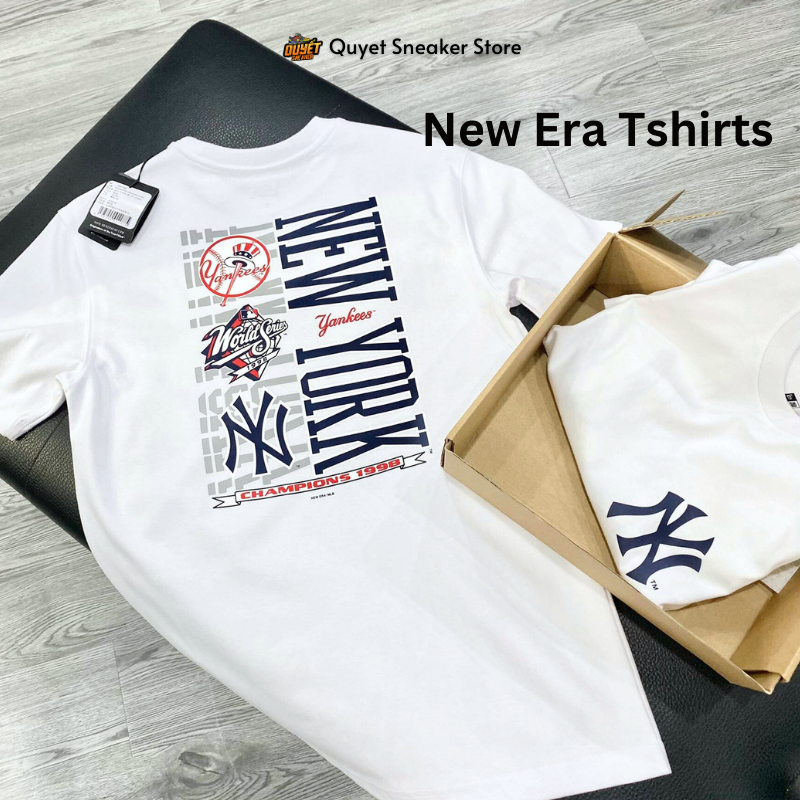 Áo Thể Thao Hè - Áo Thun Nam Nữ New Era Yankess Essential White Short Sleeves T-Shirt - 13527258