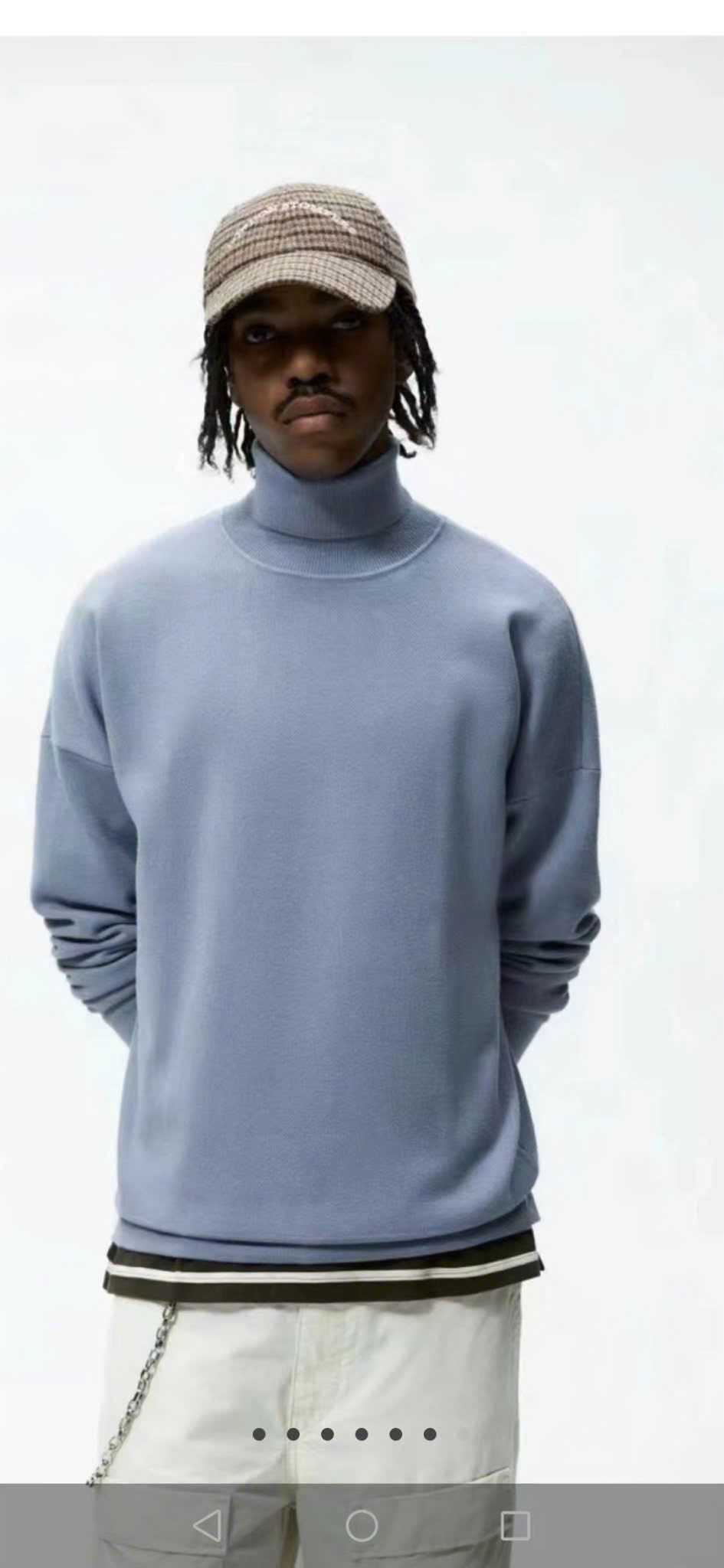 Áo Sweater Chính Hãng - Áo Len Zara Cổ Cao 'Xanh Ngọc' - 063230-XN