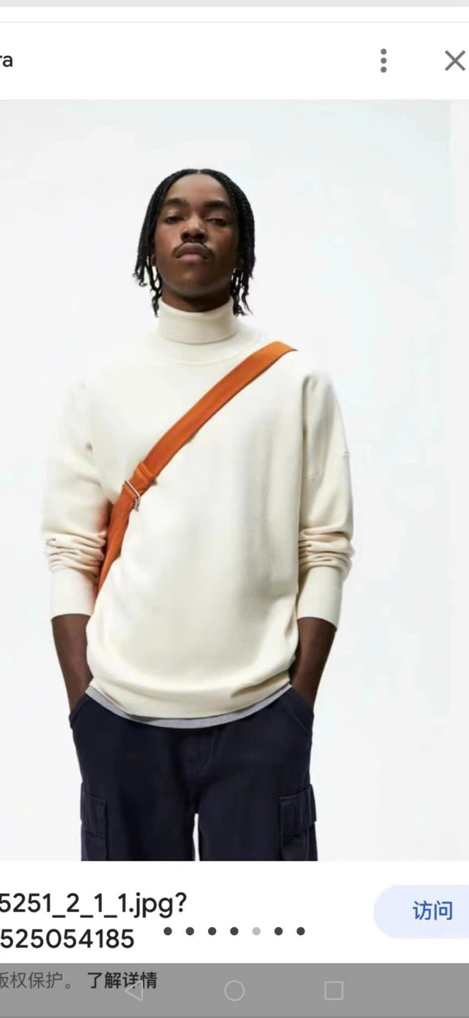 Áo Sweater Chính Hãng - Áo Len Zara Cổ Cao 'Cream' - 063230-CRE