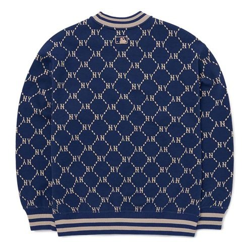 Áo Sweater Chính Hãng - MLB Diamond Monogram Jacquard 