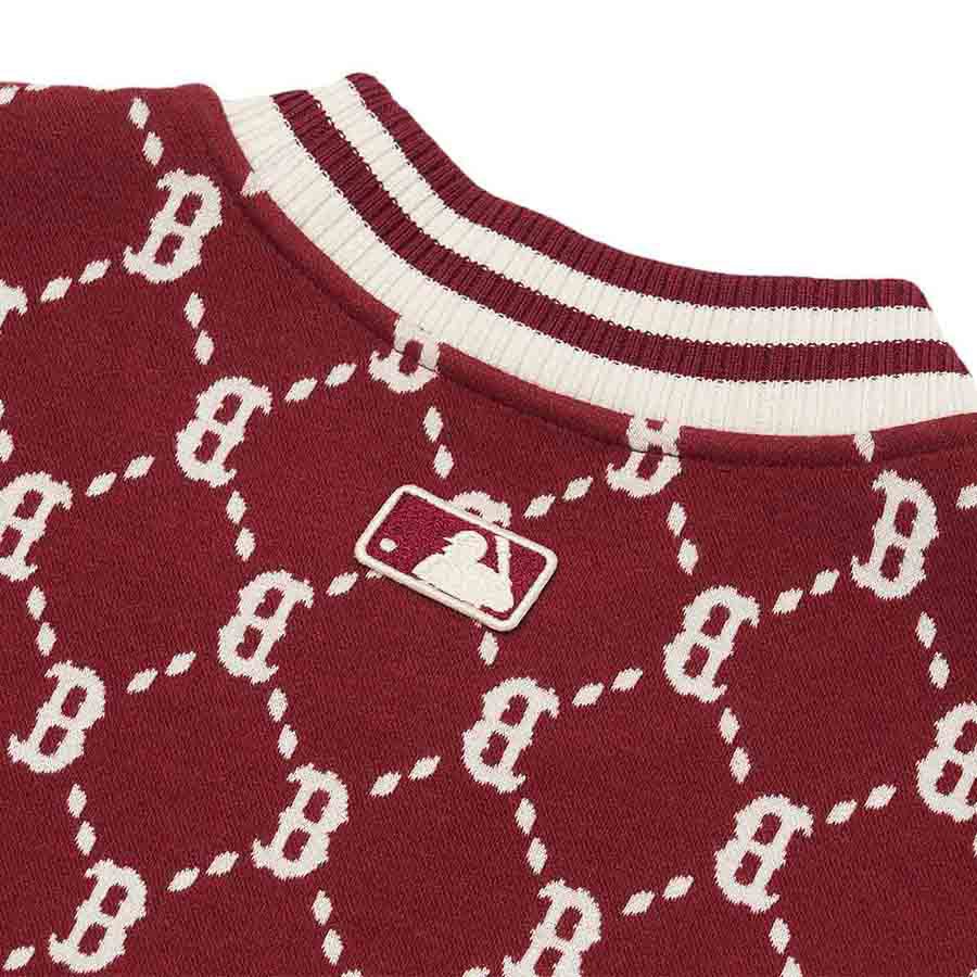 ÁO SWEATSHIRTS CHÍNH HÃNG - MLB Diamond Monogram Jacquard - 3AMTM0724-43WIS