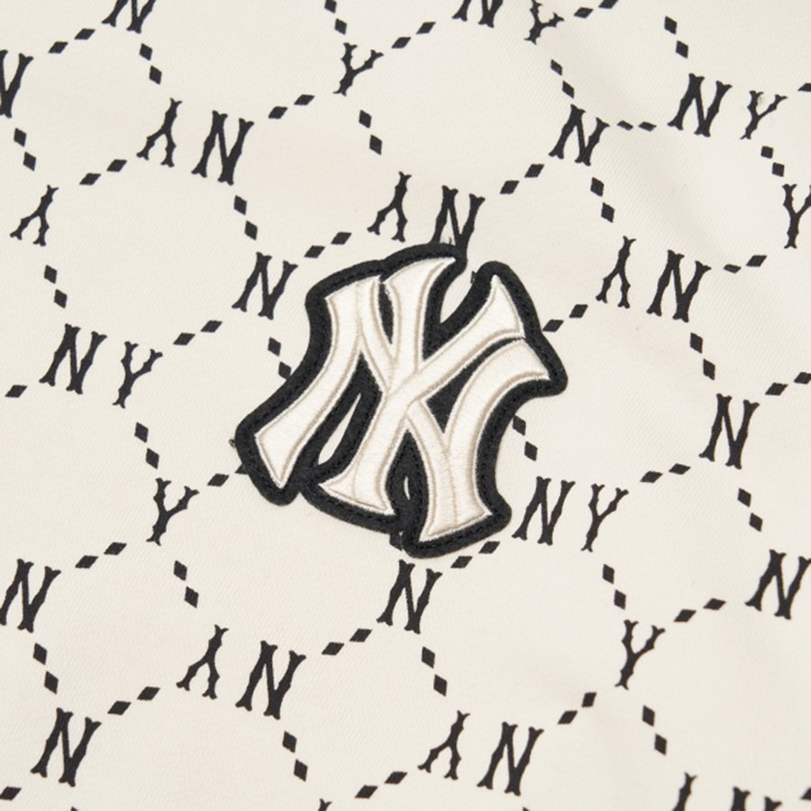 ÁO SWEATSHIRTS CHÍNH HÃNG - MLB Diamond Monogram All Overfit 'White' - 3AMTM0314-50CRS