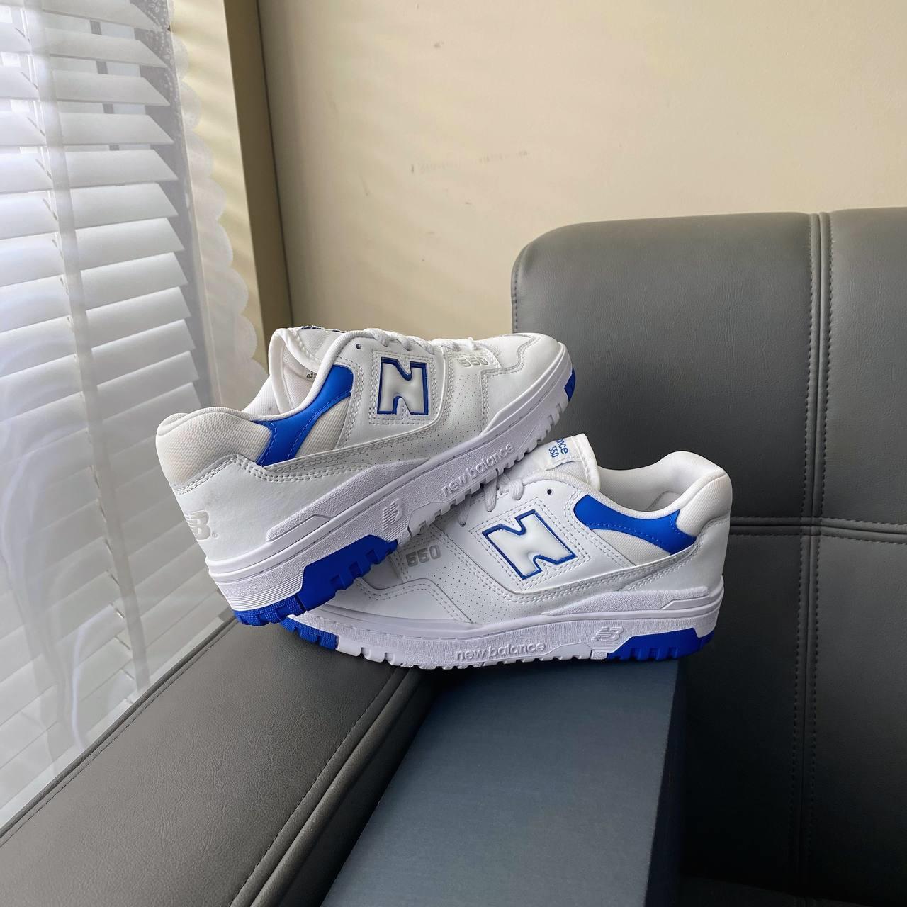 Giày Casual Chính Hãng - NewBalance 550 Vintage 'White Blue' - BB550SWC