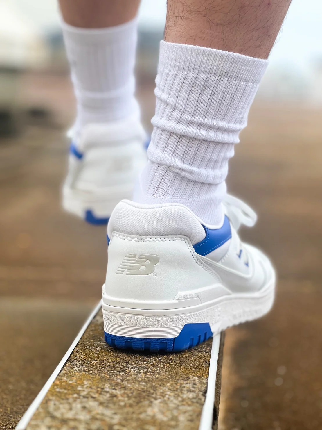 Giày Casual Chính Hãng - NewBalance 550 Vintage 'White Blue' - BB550SWC