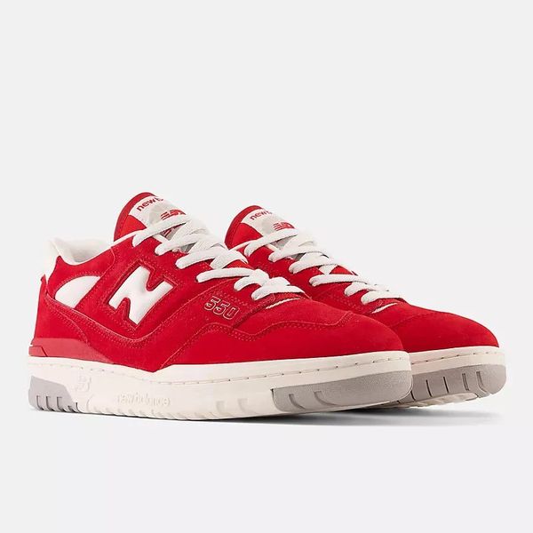 GIÀY CASUAL CHÍNH HÃNG - New Balance 550 Suede Pack Team Red White Concrete Grey - BB550VND