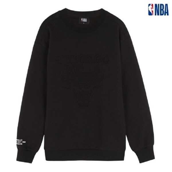 ÁO SWEATSHIRTS CHÍNH HÃNG - NBA CHICAGO BULLS BLACK LOGO - N204TS111P