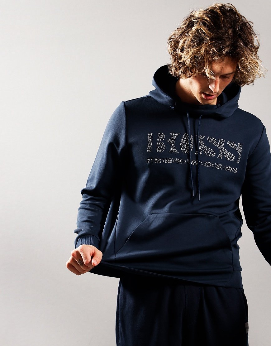 Áo Hoodie Hugo Boss Men's Soody 2 Navy Blue Logo - 42242