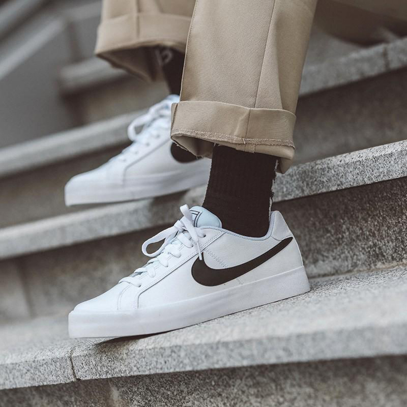 Giày Casual Chính Hãng - Nike Court Royale 'White/Black' - BQ4222-103