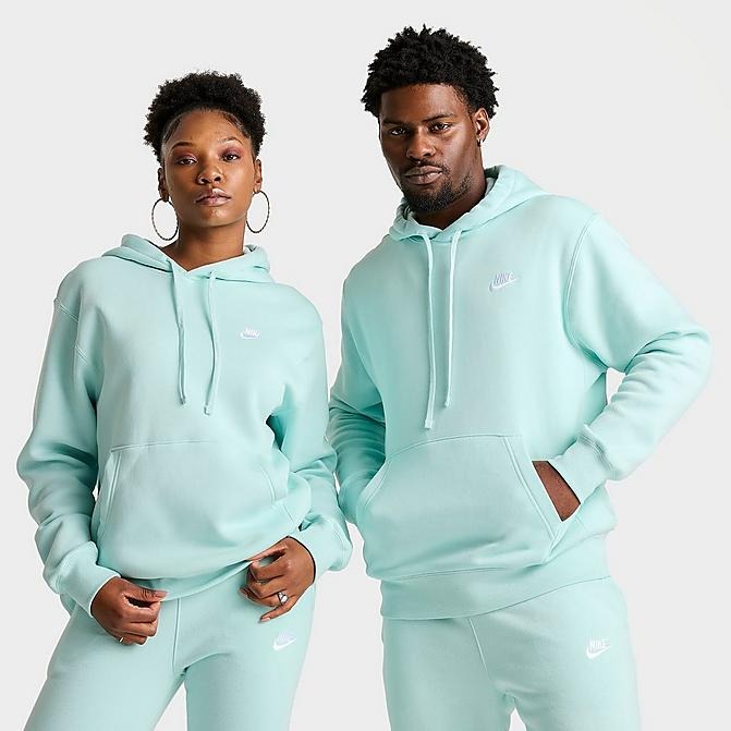 Áo Hoodie Chính Hãng - Áo Nike Nỉ Bông Club Freece Pullover ''Mint'' - BV2654-346