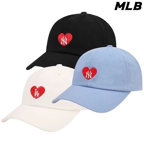 Phụ Kiện Chính Hãng - Mũ Lưỡi Trai MLB Heart Logo LA 'White' - 32CPUB111-07L