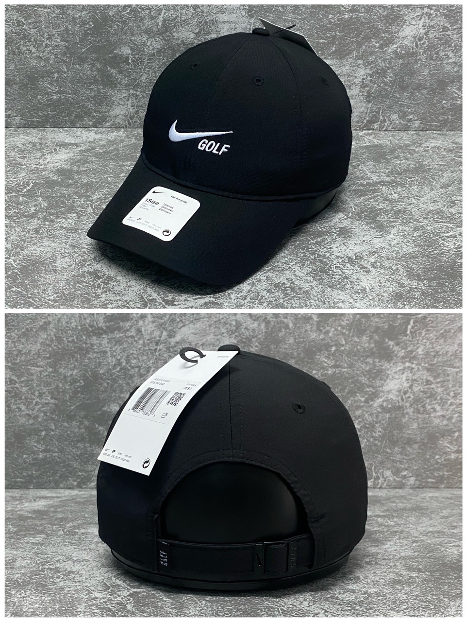 Phụ Kiện Chính Hãng - Mũ Nike Heritage86 Washed Golf Hat - Black/Anthracite - 628720-010