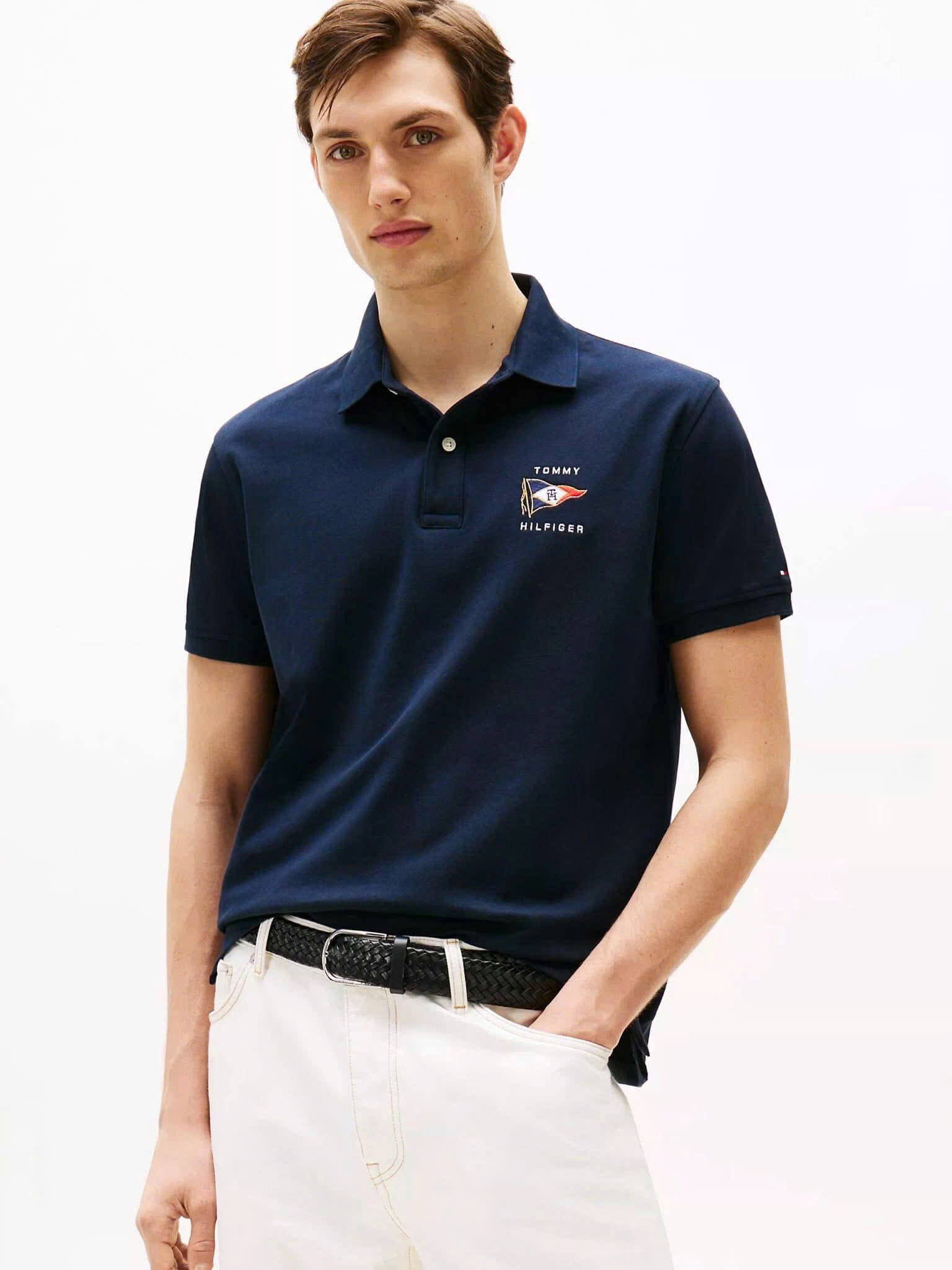 Áo Polo Chính Hãng - Tommy Hilfiger Regular Fit Nautical Flag Polo 