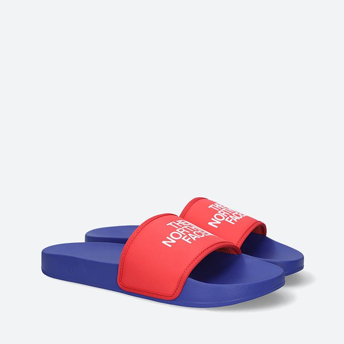 Dép Quai Ngang THE NORTH FACE Base Camp Slide III Blue/Horizon Red - NF0A4T2RZ45