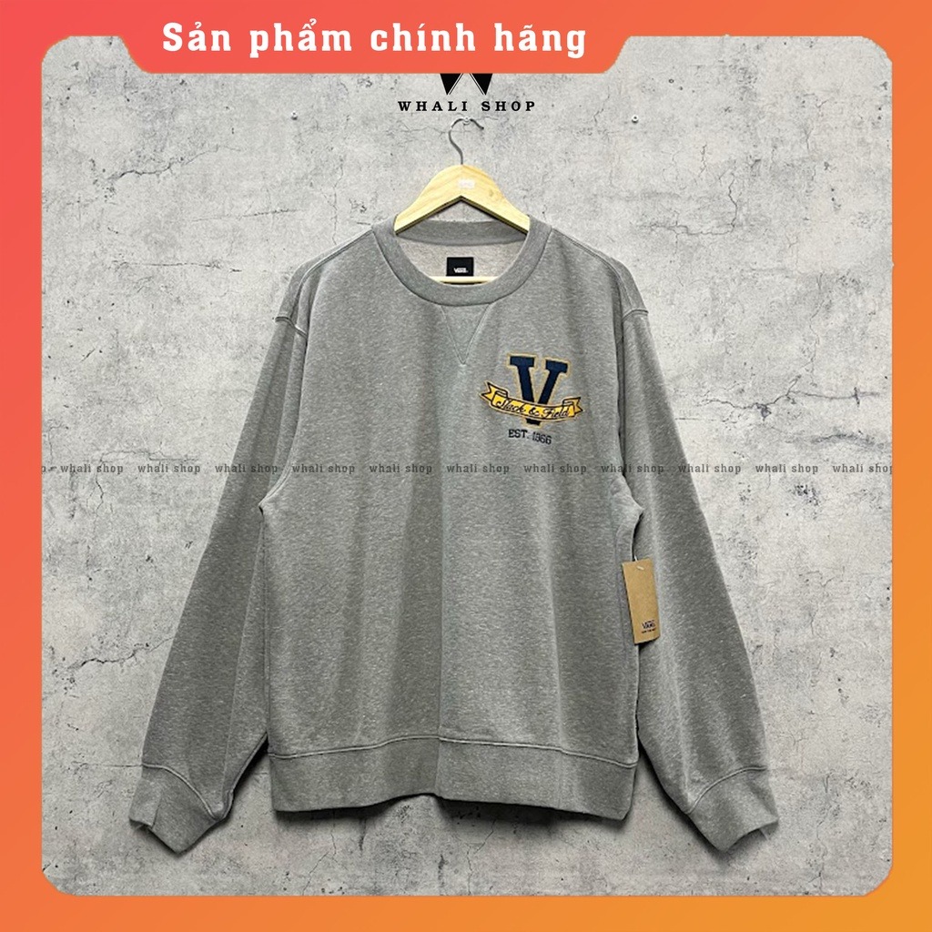 ÁO SWEATER CHÍNH HÃNG - Vans SLACK TIME 'Grey' - VN0007RZRKZ