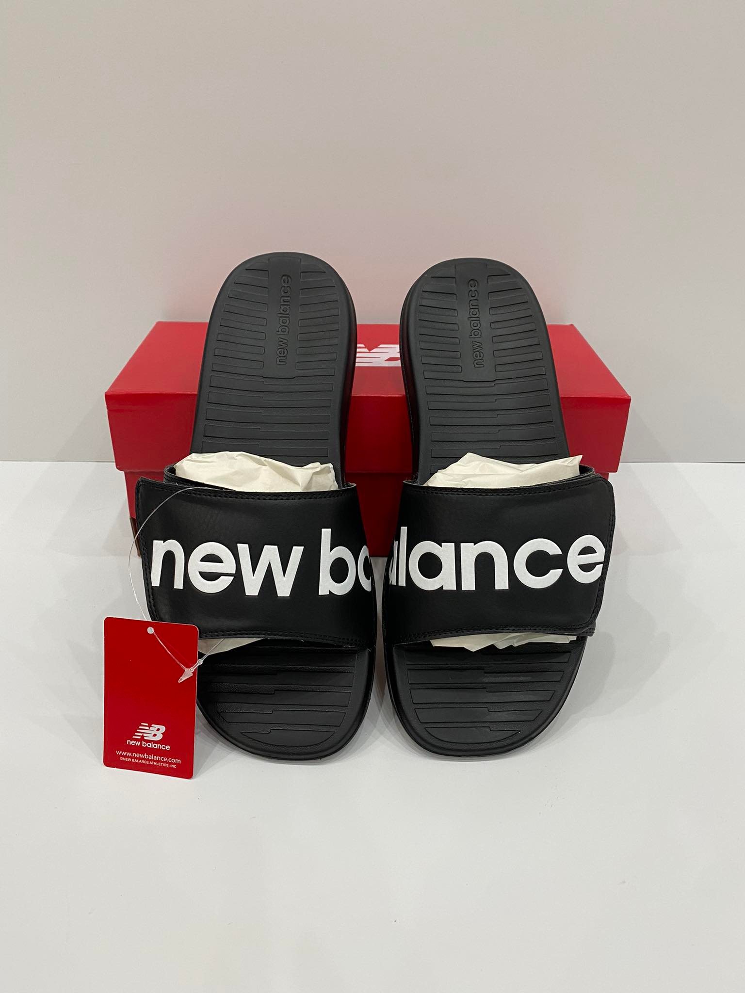 Dép Quai Dán NEW BALANCE Men's sandals NEGRO/BLANCO - SDL230BK