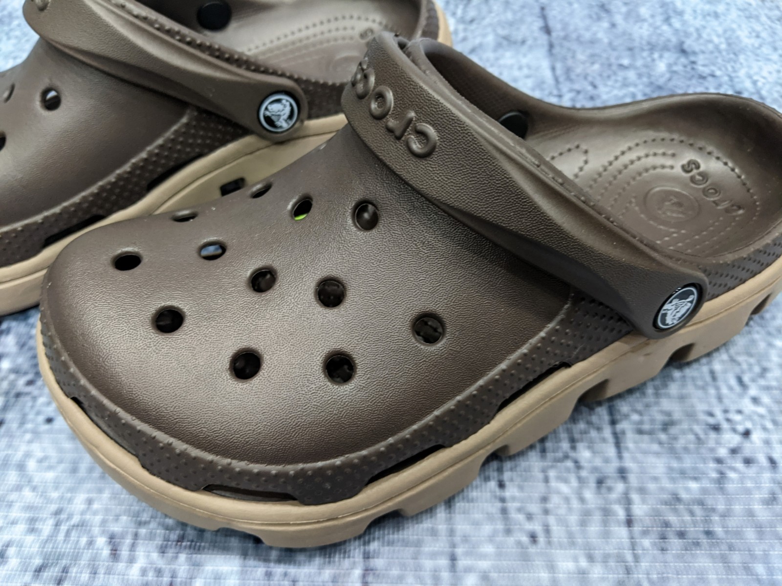 Dép Sục Nữ Crocs Duet Sport Clog 'Brown' - CROC-036