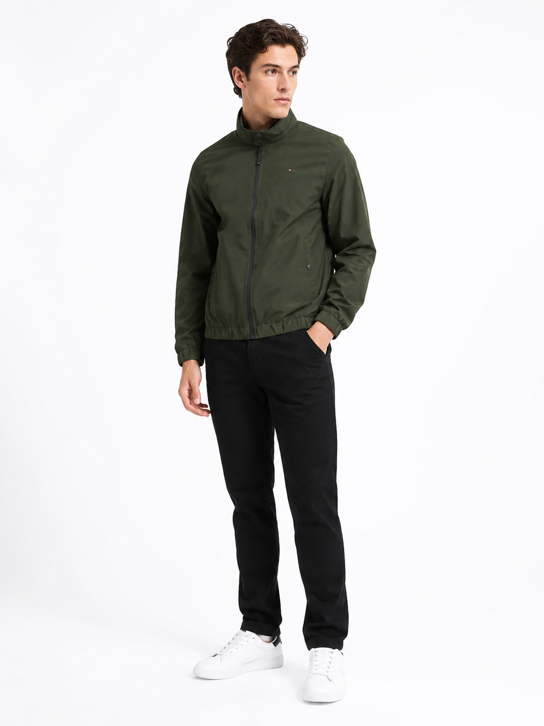 Áo Khoác Chính Hãng - Tommy Hilfiger Men's Stand-Collar Jacket 2 Lớp 