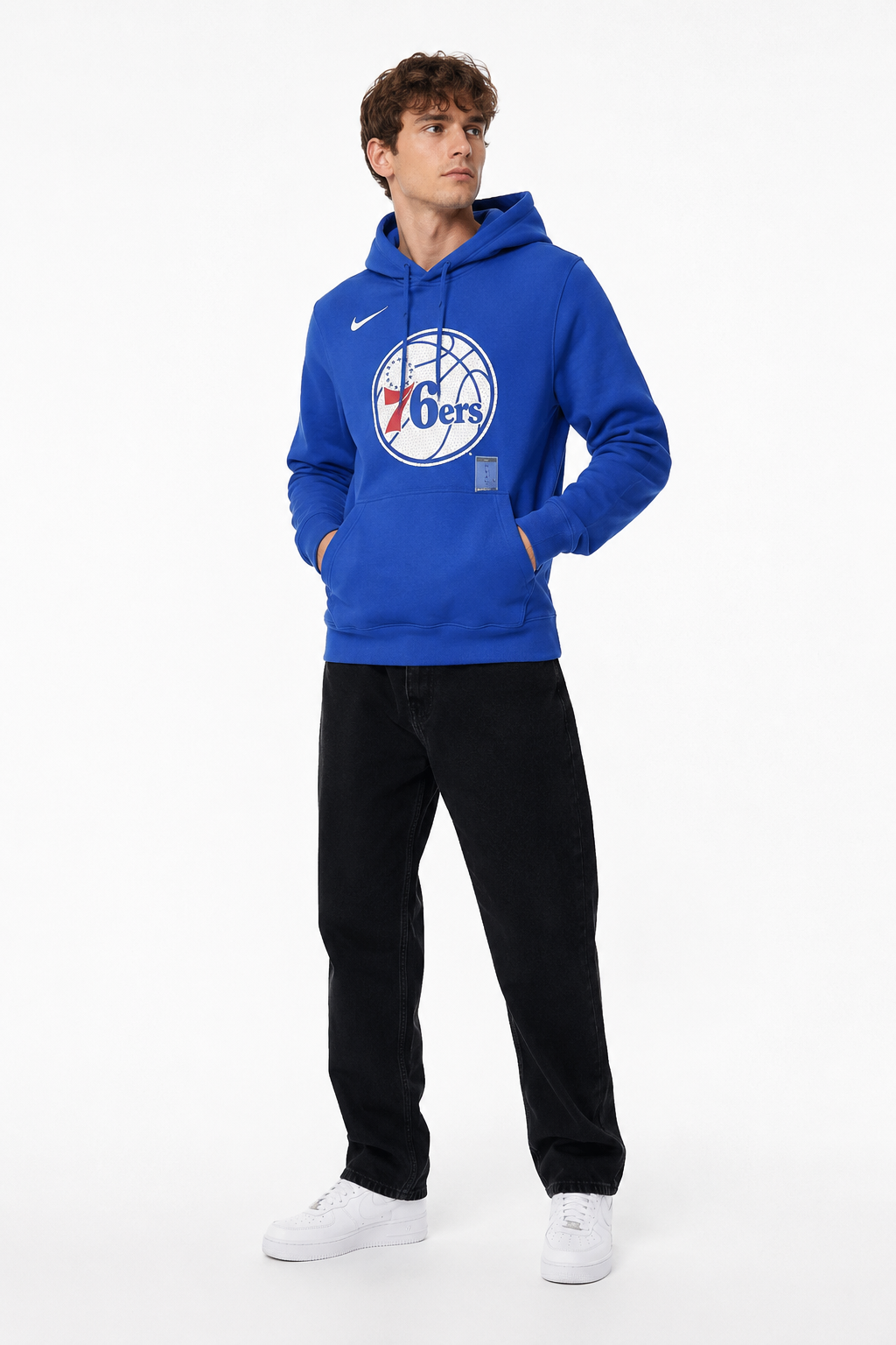 Áo Hoodie Chính Hãng - Nike Philadelphia 76ers Hoody Rush 'Blue' - AV0359-495