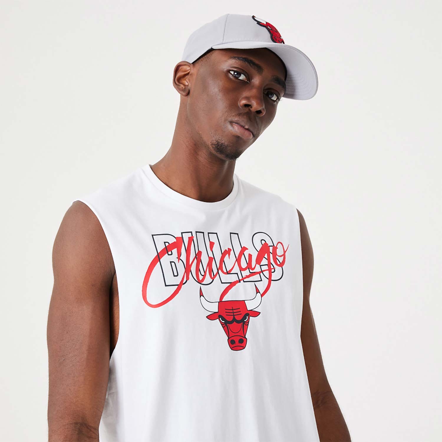 Áo 3 lỗ Newera Chicago Bulls Tank Top 'White' - 60332210 - Quyetsneaker