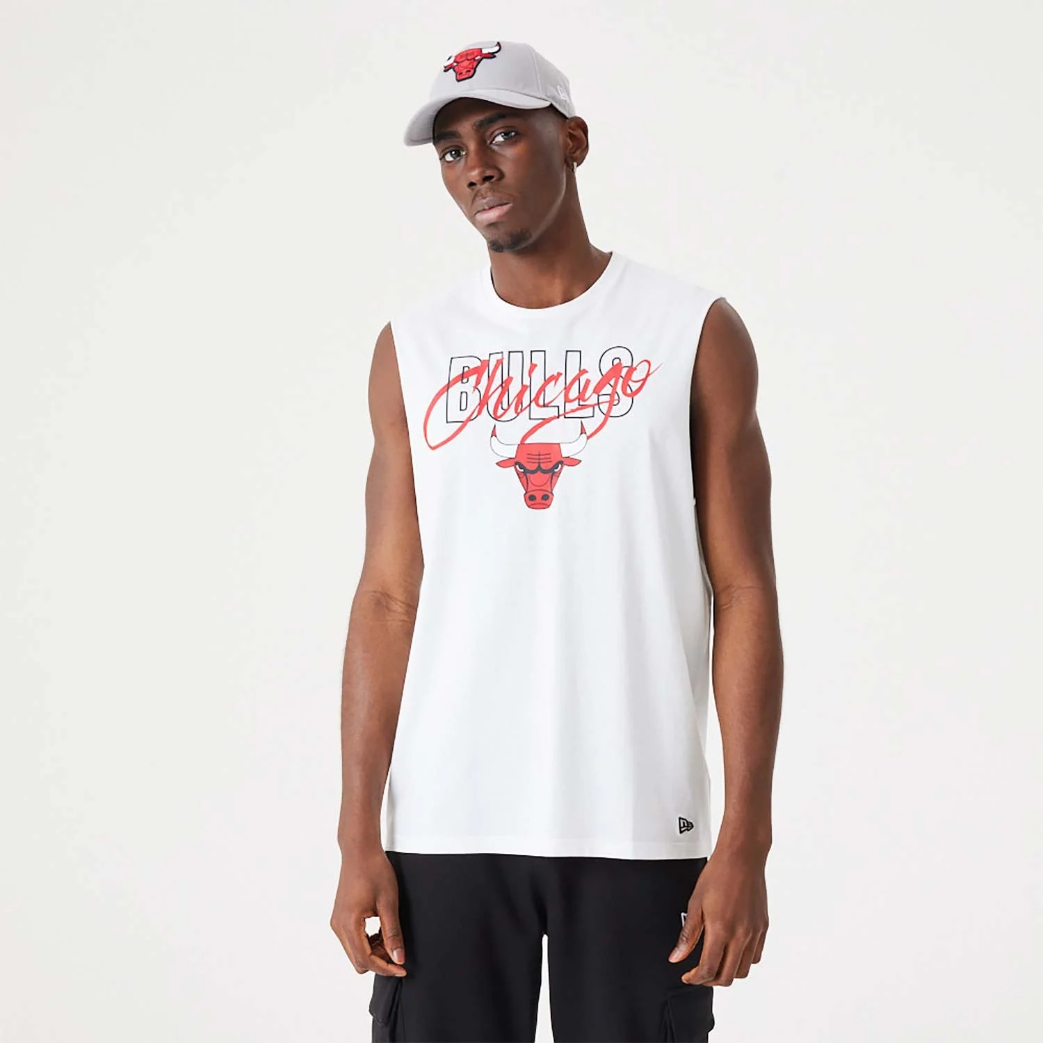 Áo 3 lỗ Newera Chicago Bulls Tank Top 'White' - 60332210 - Quyetsneaker