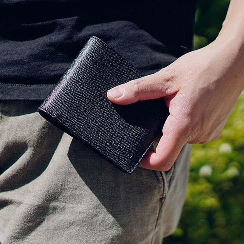 Phụ Kiện Chính Hãng - Ví Coach Compact ID Wallet in Crossgrain Leather 