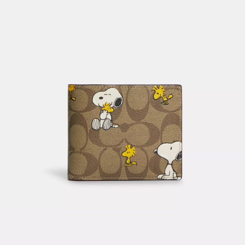 Phụ Kiện Chính Hãng - Sét Ví & Card Holder Coach 2in1 Dog Peanuts ' - VC27