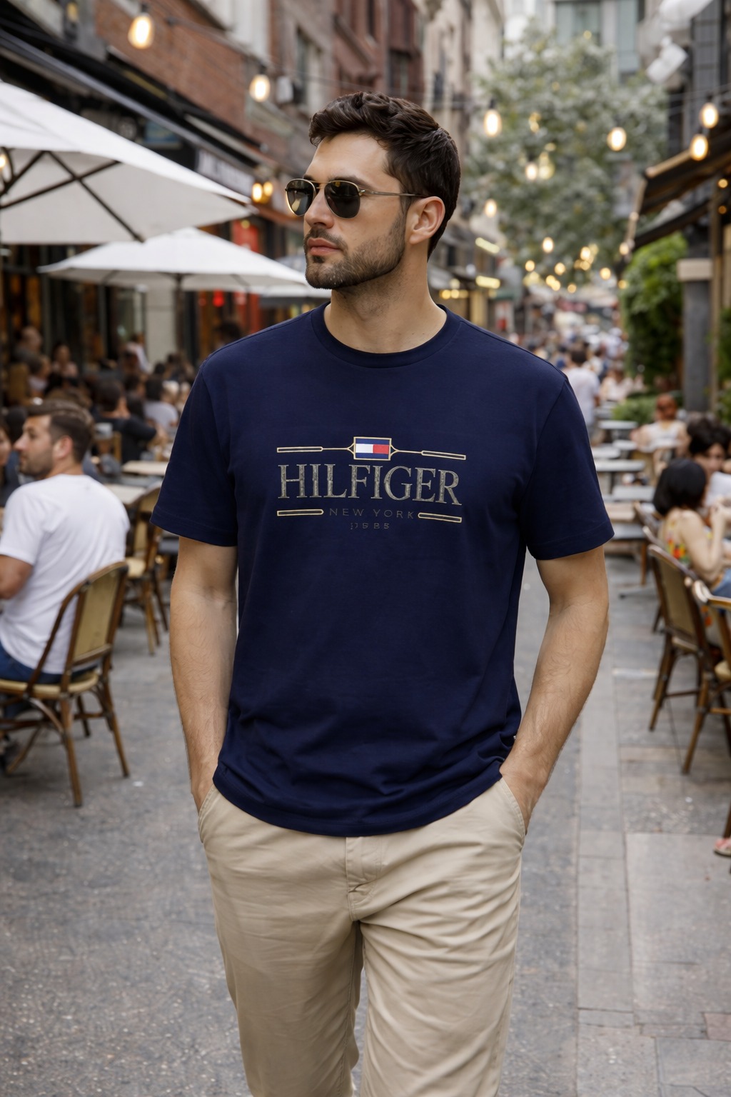 Áo Tshirts Chính Hãng - Tommy Hilfiger Logo Embroidered 