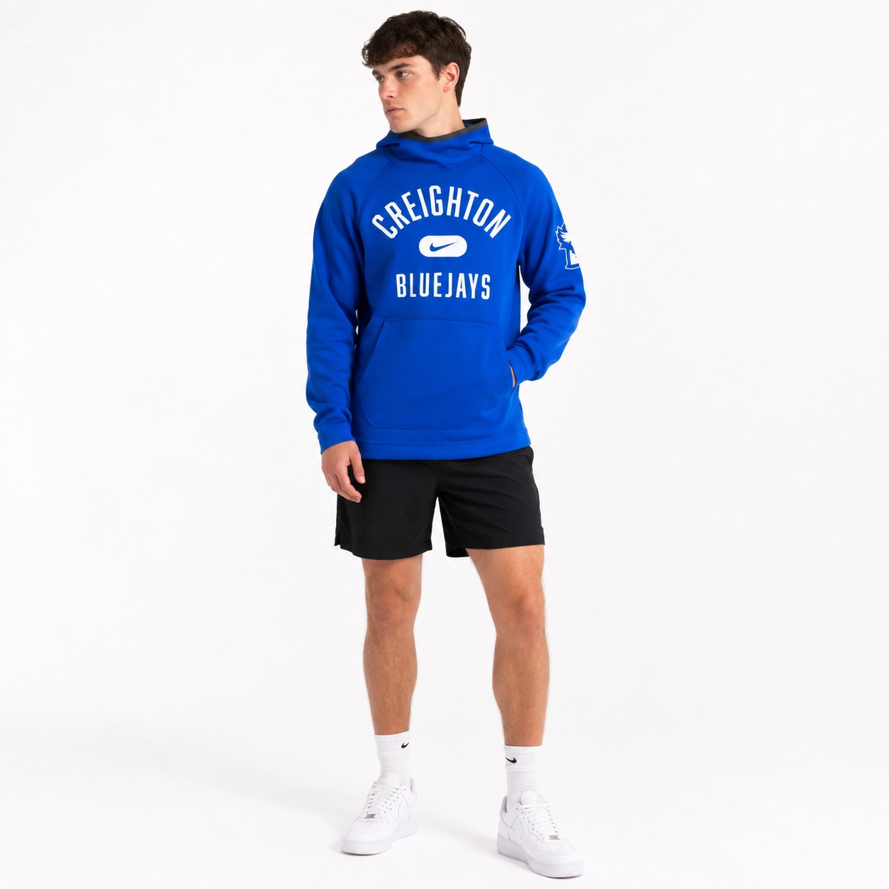Áo Hoodie Chính Hãng - Nike  Text Creighton Bluejays 