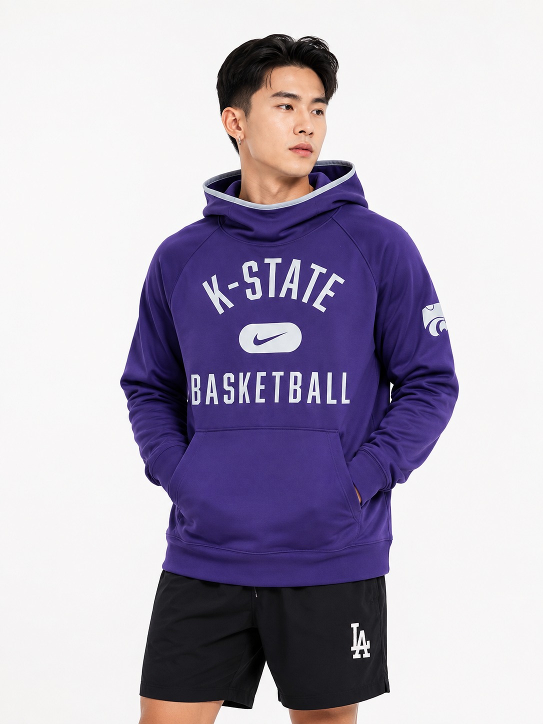 Áo Hoodie Chính Hãng - Nike Men's Text K-State Basketball - AHD-02