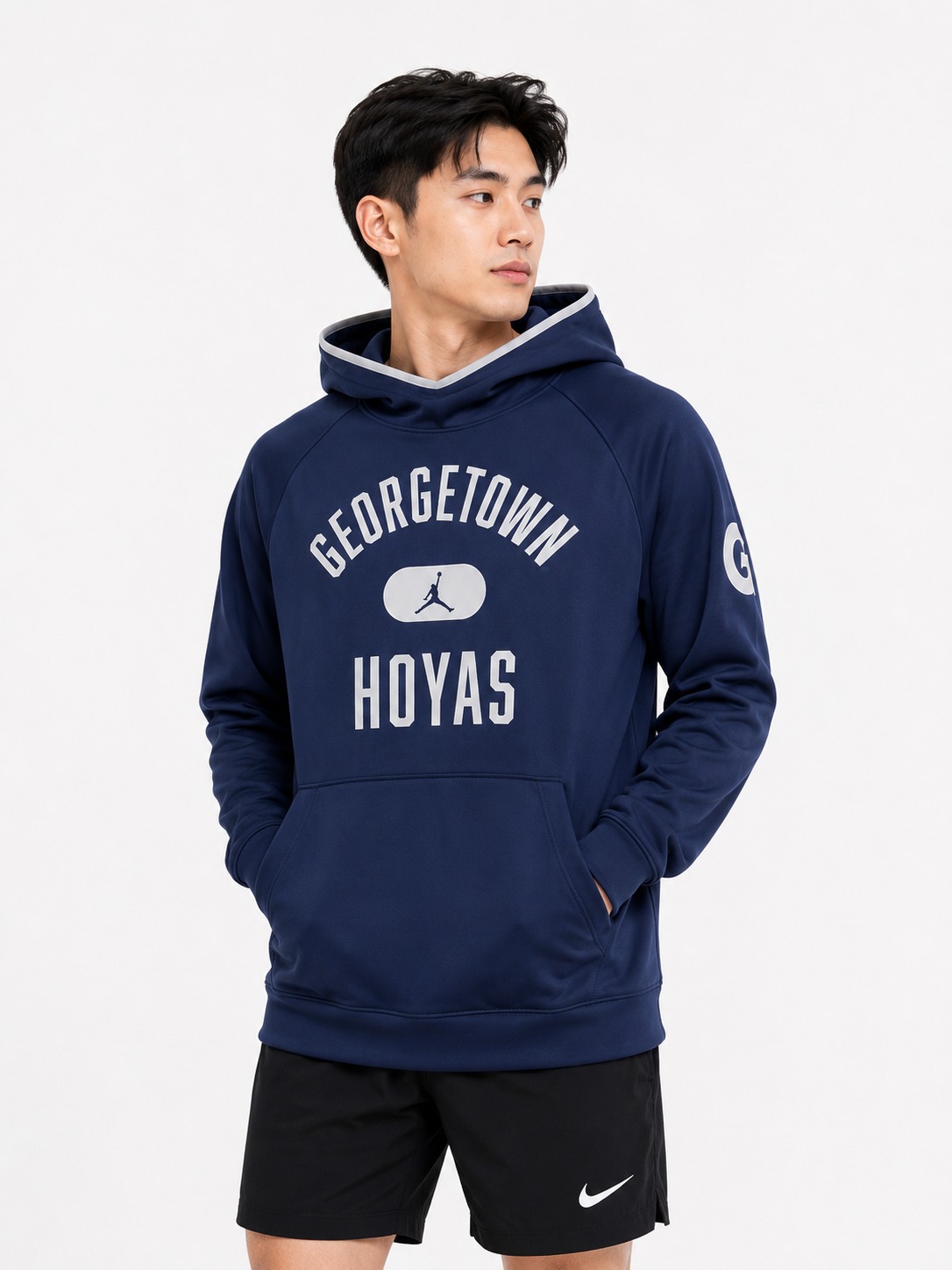 Áo Hoodie Chính Hãng - Nike Air Jordan Georgetown Hoyas Spotlight 'Navy' - 019524