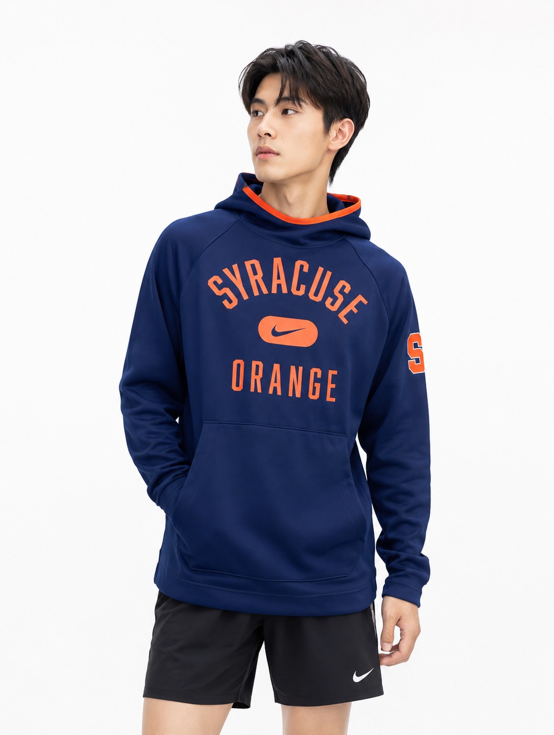 Áo Hoodie Chính Hãng - Nike Syracuse Orange Spotlight NBA Basketball 'Navy' - 155729