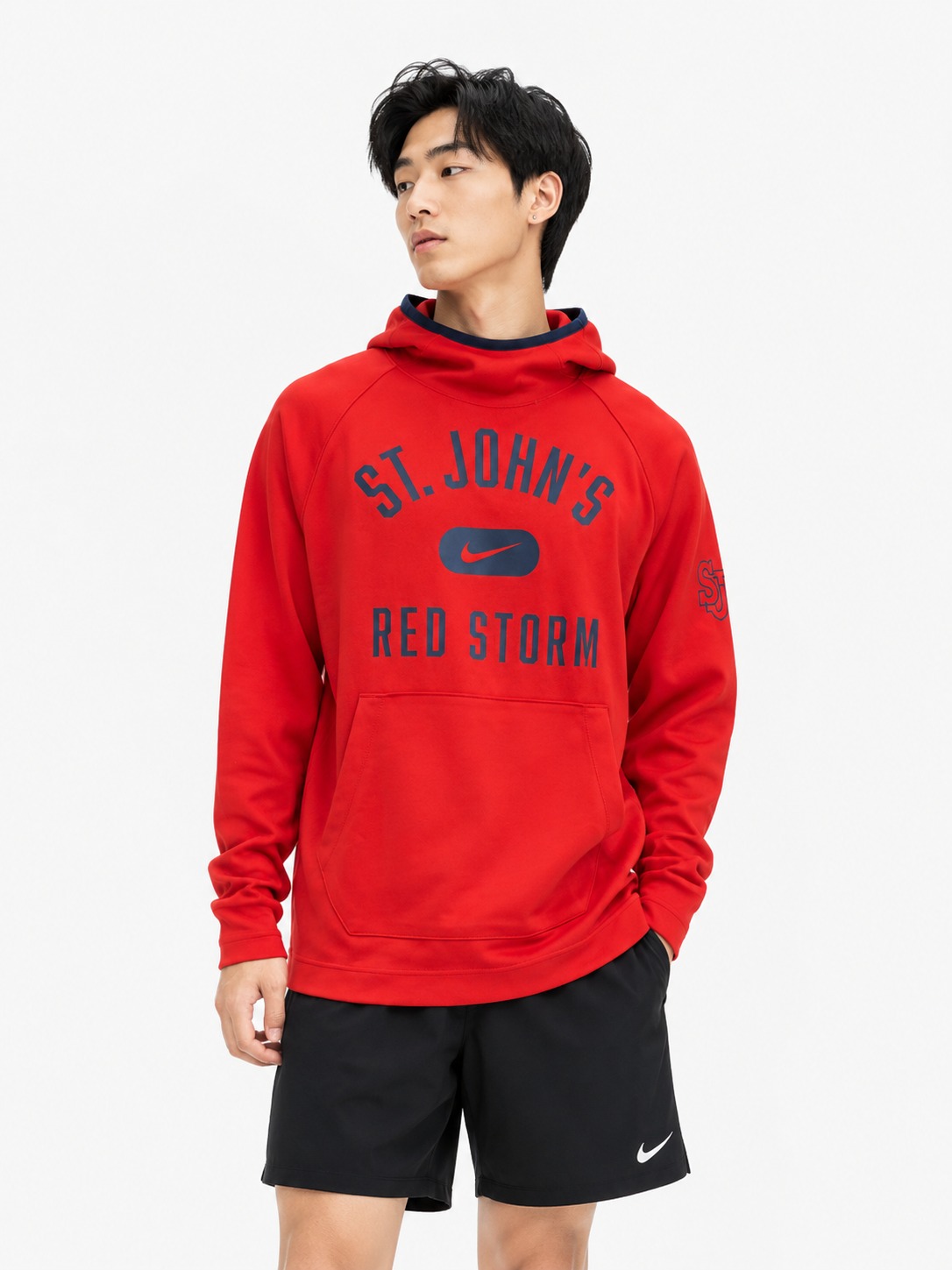 Áo Hoodie Chính Hãng - Nike ST.JOHN'S Red Storm 'Red' Pullover - DB5018-657